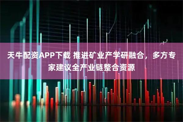 天牛配资APP下载 推进矿业产学研融合，多方专家建议全产业链整合资源